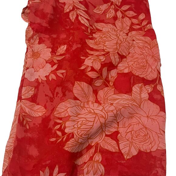 1.State (S) Floral Ruffle Short Sleeve V-Neck Chiffon Blouse Top Fully Lined - Picture 14 of 14